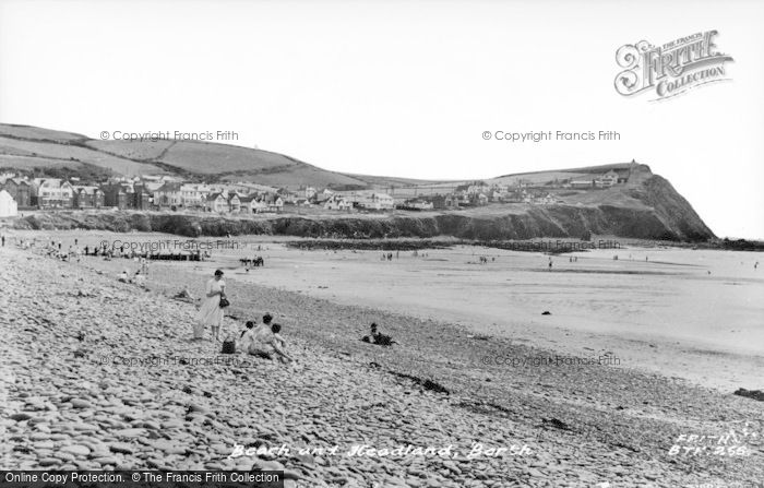 Photo of Borth, Beach And Headland c.1960