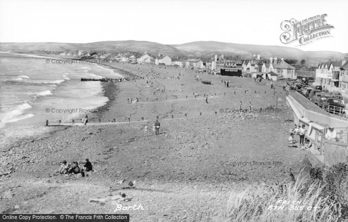 Photo of Borth, Beach c.1965