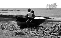 Boys And Boat, Craig-Y-Wylfa c.1955, Borth