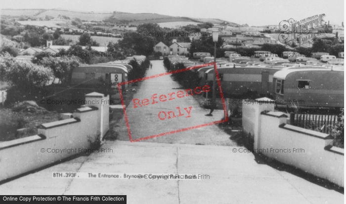 Photo of Borth, Brynowen Caravan Park, Entrance c.1965