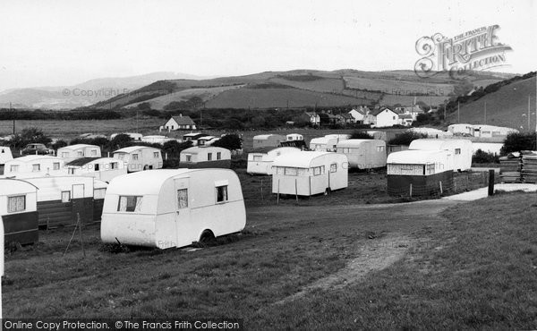 Photo of Borth, Brynowen Farm Caravan Park c.1960