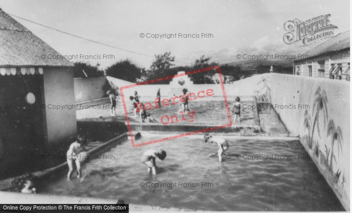 Photo of Borth, Caravan Park Paddling Pools c.1965