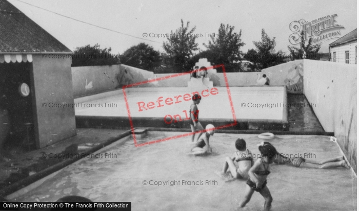 Photo of Borth, Caravan Park Paddling Pools c.1965