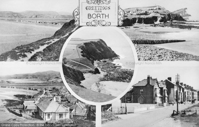 Photo of Borth, Composite c.1950