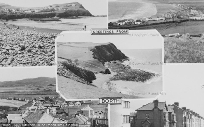 Photo of Borth, Composite c.1955