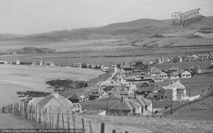 Photo of Borth, From The Cliffs c.1950