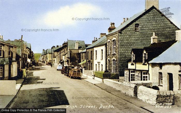 Photo of Borth, High Street c.1960