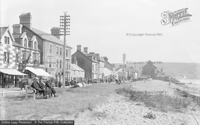 Photo of Borth, High Street From The Beach c.1933