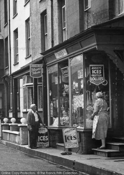 Photo of Borth, Shop In The High Street 1952