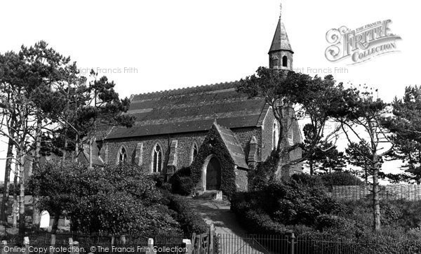 Photo of Borth, St Matthew's Church c.1950
