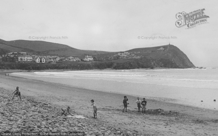 Photo of Borth, The Beach And Headland 1949