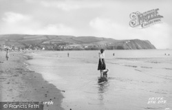 The Beach c.1950, Borth