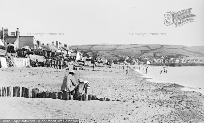 Photo of Borth, The Beach c.1950