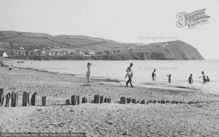 Photo of Borth, The Beach c.1950