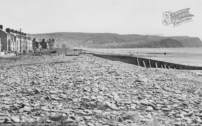 Photo of Borth, The Beach c.1955