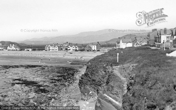 Photo of Borth, The Beach c.1955