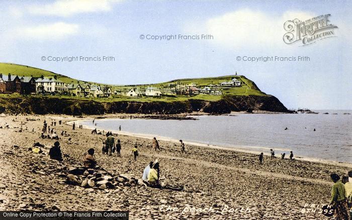 Photo of Borth, The Beach c.1960