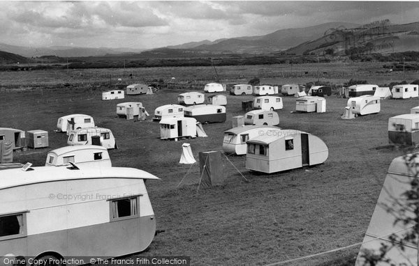 Photo of Borth, The Caravan Site c.1955