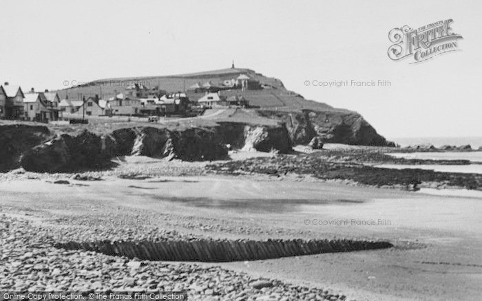 Photo of Borth, The Cliffs c.1936