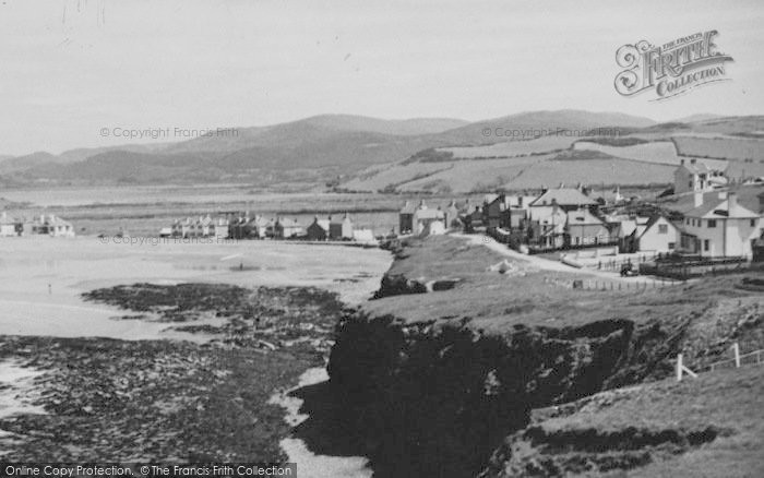 Photo of Borth, The Cliffs c.1955