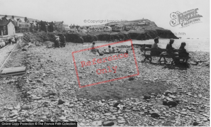 Photo of Borth, The Cliffs c.1965