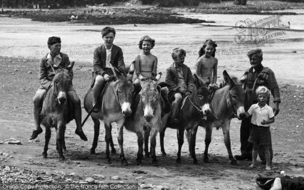 Photo of Borth, The Donkeys 1952