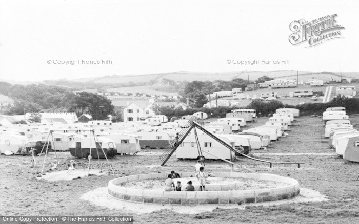 Photo of Borth, The Kiddies Playground, Brynowen Caravan Site c.1960