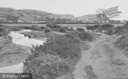 The River And General View c.1950, Borth