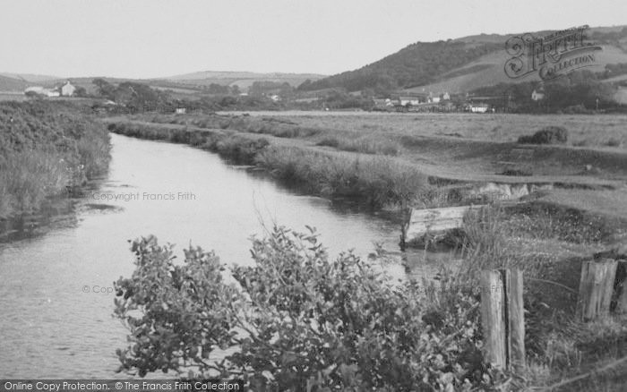 Photo of Borth, The River c.1950