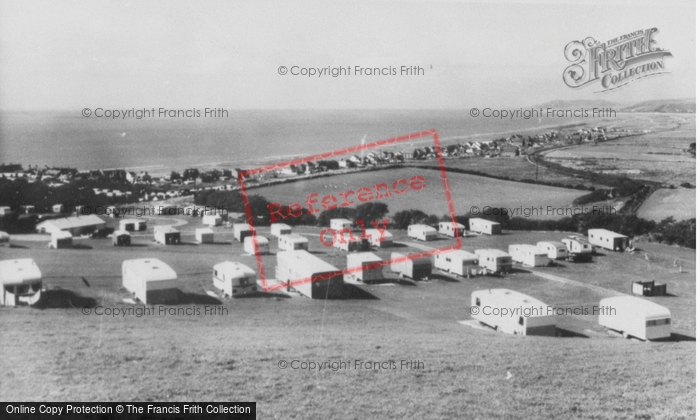 Photo of Borth, View From Caravan Park c.1965