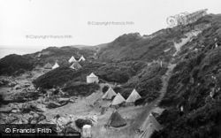 Bathing Tents And Steps c.1930, Borth-Y-Gest