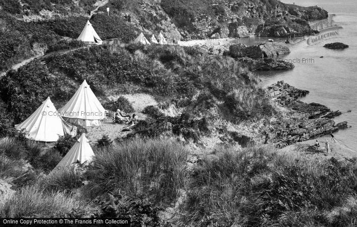 Photo of Borth Y Gest, Camping In Garreg Goch Cove 1930