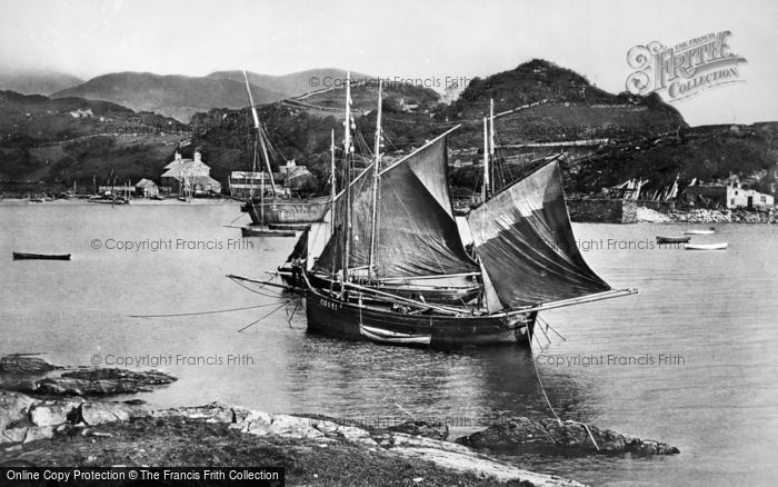 Photo of Borth Y Gest, Fishing Boats c.1875