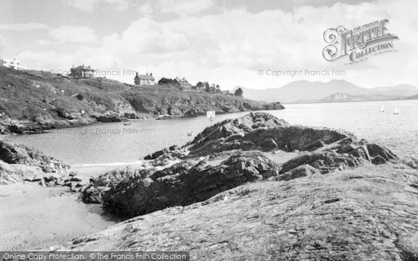 Photo of Borth Y Gest, The Beach And Rocks c.1955