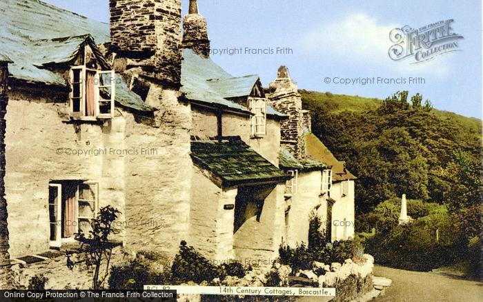 Photo of Boscastle, 14th Century Cottages c.1960