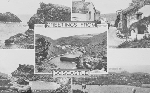 Photo of Boscastle, Composite c.1950