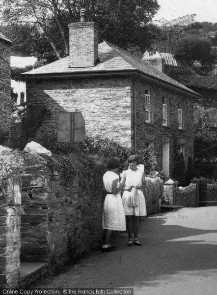 Photo of Boscastle, Girls In Dunn Street 1936