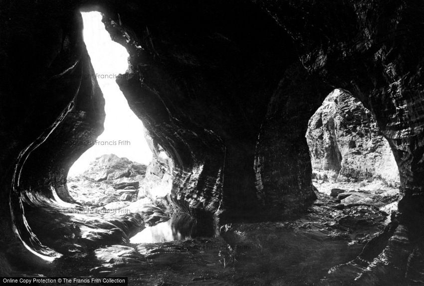 Boscastle, Pentargen Caves 1895