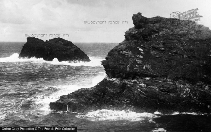 Photo of Boscastle, Queen's Head Roak And Meachard, Bind Island c.1930
