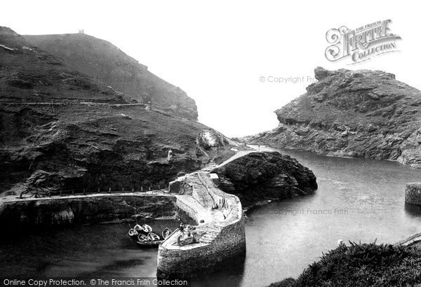 Photo of Boscastle, The Harbour And Profile Rock 1894