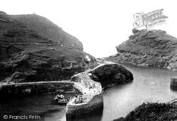 The Harbour And Profile Rock 1894, Boscastle