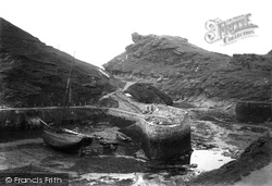 The Harbour And Profile Rock 1894, Boscastle