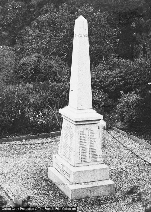 Photo of Boscastle, The War Memorial 1923