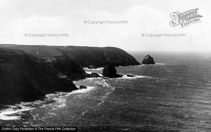 Photo of Boscastle, Trevelga Cliffs c.1930