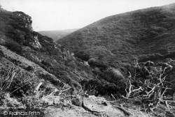 View Up Rocky Valley 1894, Boscastle