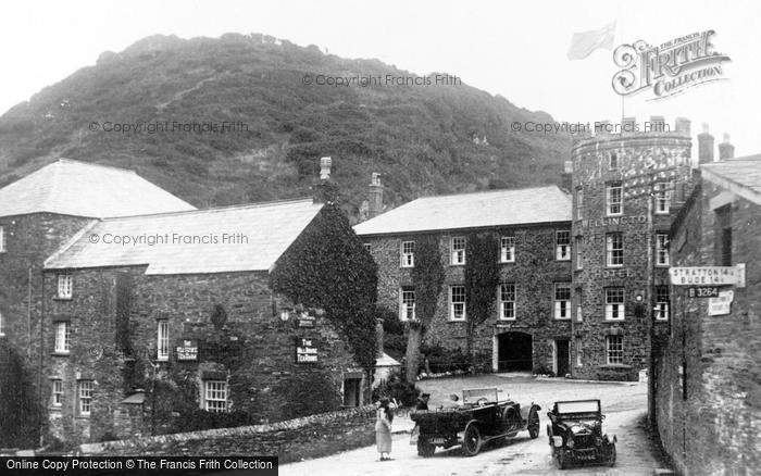 Photo of Boscastle, Wellington Hotel And Old Mill House c.1930