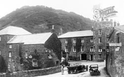 Wellington Hotel And Old Mill House c.1930, Boscastle