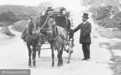 Horse Drawn Carriage, Boscombe Hill c.1865, Boscombe