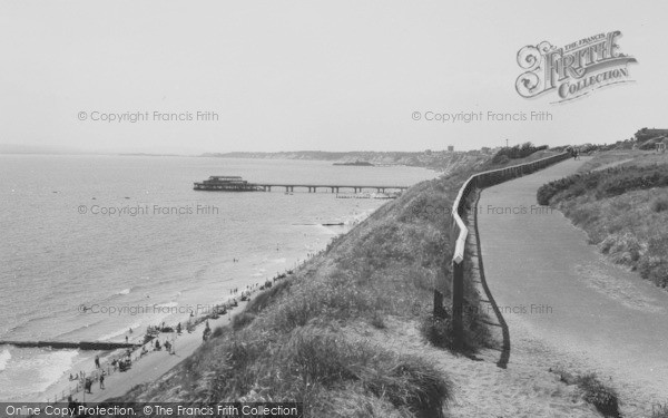 Photo of Boscombe, The Cliffs c.1960