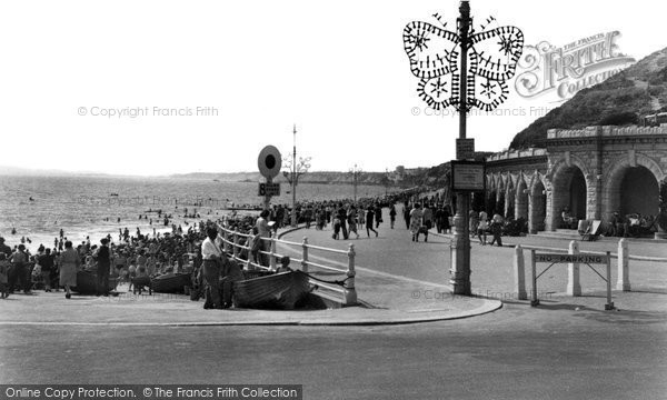 Photo of Boscombe, The Promenade c.1955